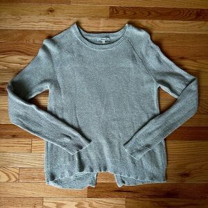 Madewell Gray Sweater with Back Opening